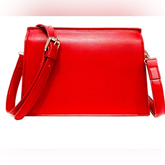Badgley Mischka Women's Small Classic Crossbody Red New With Tags - Picture 4 of 6